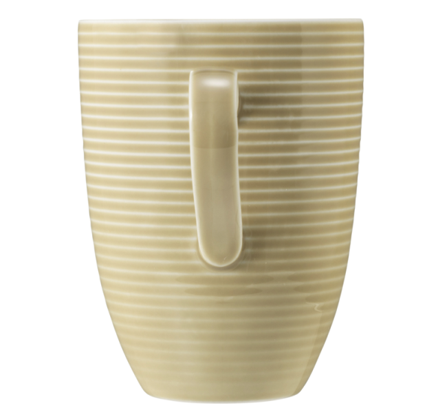 Seltmann Weiden Beat Becher mit Henkel 0,35 l mit Relief Color Glaze Sandbeige Saisonale Angebote