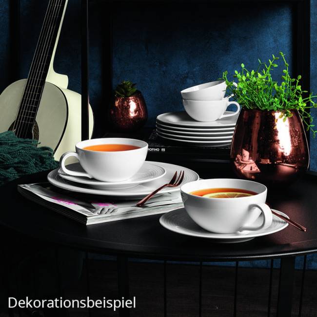 Seltmann Weiden Beat Teeservice 18-teilig groß weiß Bis zu 50% Rabatt