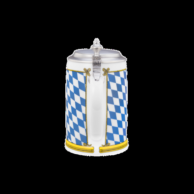 Seltmann Weiden Compact Bierkrug mit Deckel 0,63 l Bayern Fabrikpreis
