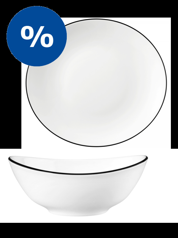 Seltmann Weiden Modern Life 12tlg. Tafelservice Black Line für 6 Personen