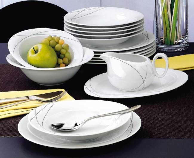 Seltmann Weiden Trio Tafelservice 16-teilig Highline Outlet