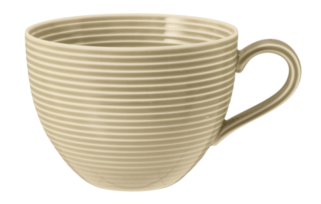 Seltmann Weiden Beat Milchkaffeetasse 0,35 l mit Relief Sandbeige Hotsell