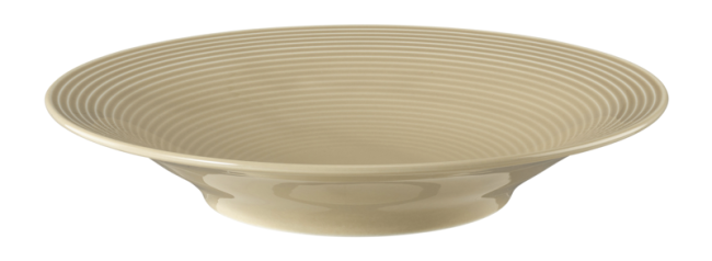 Seltmann Weiden Beat Suppenteller rund 22,5 cm Color Glaze Sandbeige Kostenloser Versand