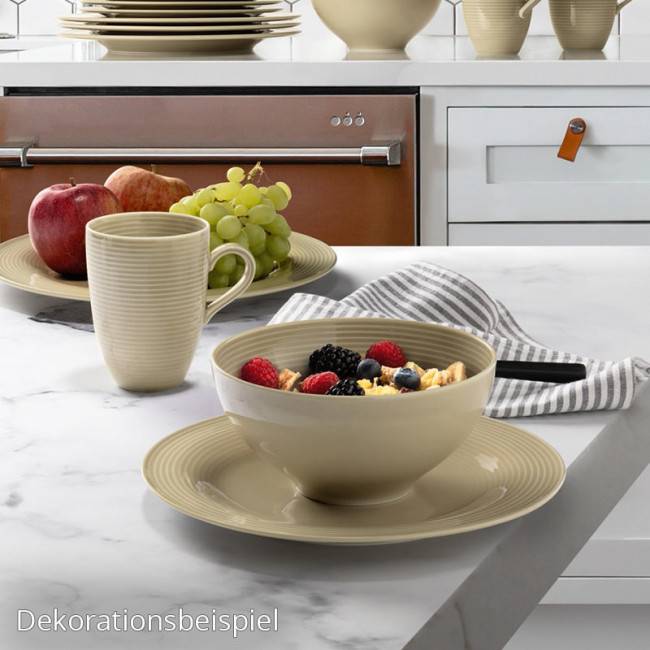 Seltmann Weiden Beat Schüssel rund 15,5 cm Color Glaze Sandbeige Limitierter Zeitrabatt