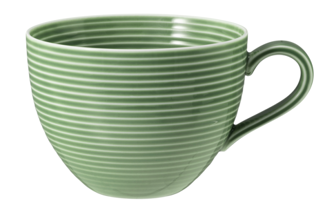 Seltmann Weiden Beat Milchkaffeetasse 0,35 l mit Relief Salbeigrün Online Shopping