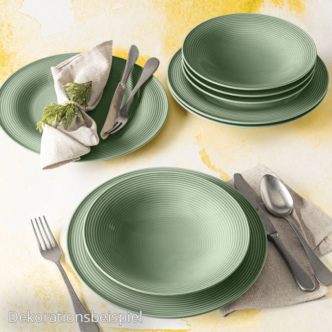 Seltmann Weiden Beat Speiseteller rund 27,5 cm Color Glaze Salbeigrün Weihnachtsangebot