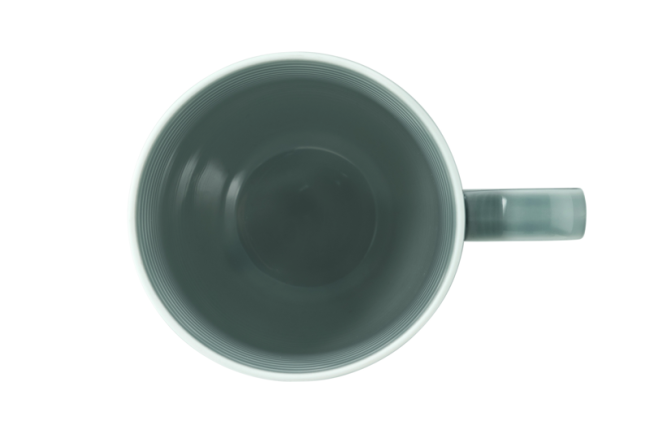 Seltmann Weiden Beat Becher mit Henkel 0,35 l mit Relief Color Glaze Arktisblau Neueste Stile