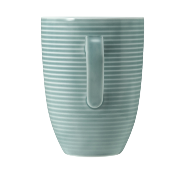 Seltmann Weiden Beat Becher mit Henkel 0,35 l mit Relief Color Glaze Arktisblau Neueste Stile
