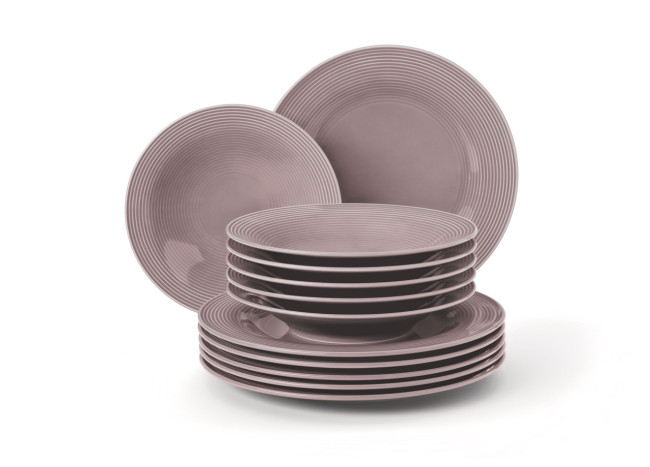 Seltmann Weiden Beat Tafelservice 12-teilig Color Glaze Altrosa Vierteljährliche Förderung