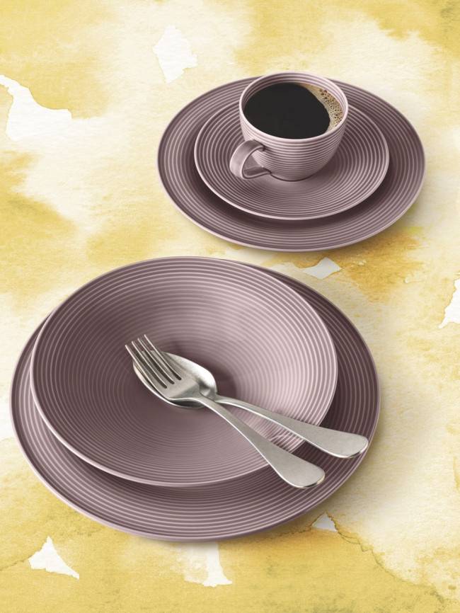 Seltmann Weiden Beat Tafelservice 12-teilig Color Glaze Altrosa Vierteljährliche Förderung