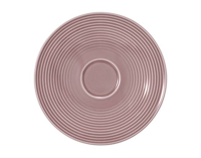Seltmann Weiden Beat Kombi-Untertasse groß 16,5 cm Color Glaze Altrosa
