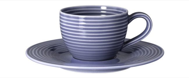 Seltmann Weiden Beat Kombi-Untertasse klein 13,5 cm Color Glaze Fliederblau Blitzverkäufe