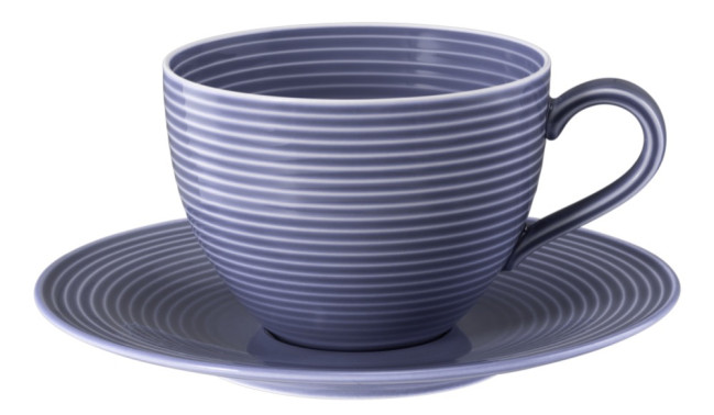 Seltmann Weiden Beat Kombi-Untertasse groß 16,5 cm Color Glaze Fliederblau Fabrikpreis