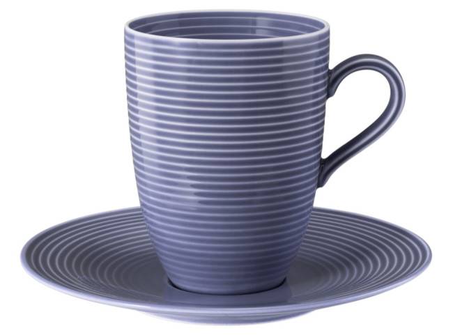 Seltmann Weiden Beat Kombi-Untertasse groß 16,5 cm Color Glaze Fliederblau Fabrikpreis