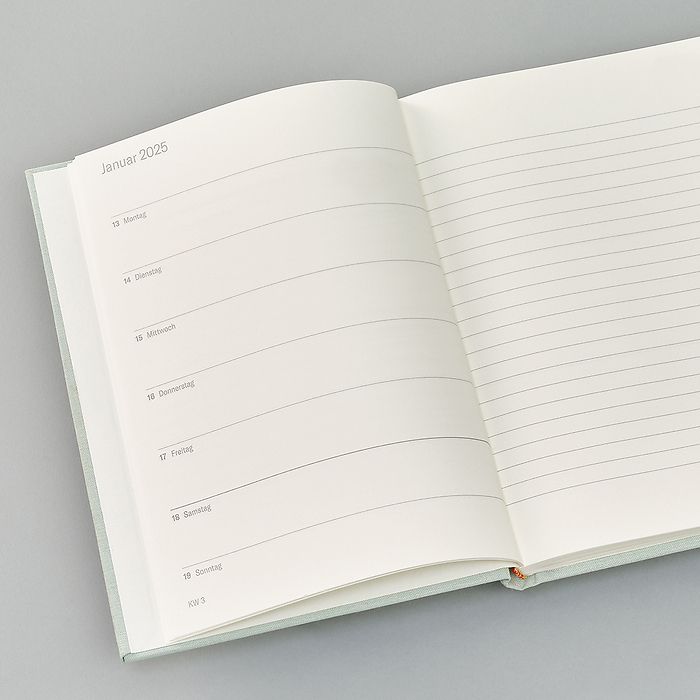 Semikolon Wochenkalender & Notizbuch 2025 (A5) Leine, Deutsch Zeitbegrenzte Promotion