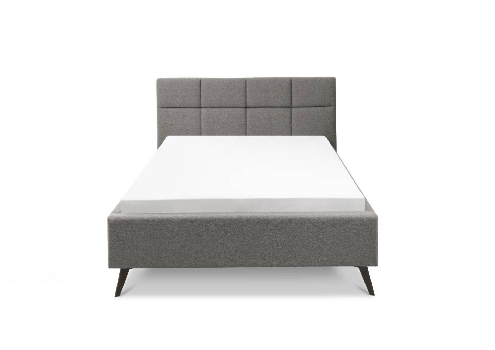 set one by Musterring Bett Cary inkl. Rost + Matratze 140x200 cm 100% Polyester dunkelgrau |