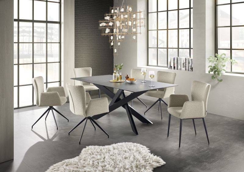 set one by Musterring Esstisch Baltimore Keramik-Glas-Verbundmaterial schwarz | Bis zu 60% Rabatt