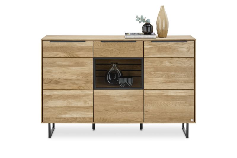 set one by Musterring Sideboard Jackson Massivholz natur | Begrenzt auf 3 Tage