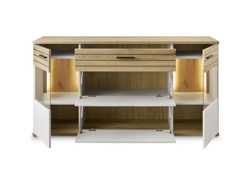 set one by Musterring Sideboard Quincy Lichtgrau grau | Auslauf
