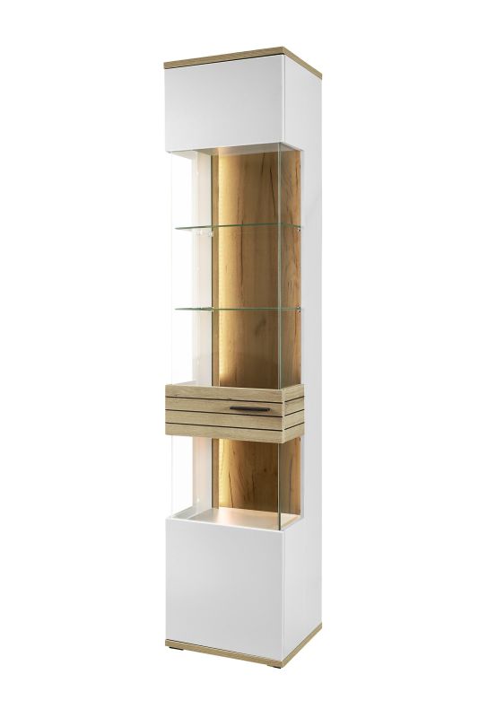 set one by Musterring Vitrine Quincy Lichtgrau grau | Angebote