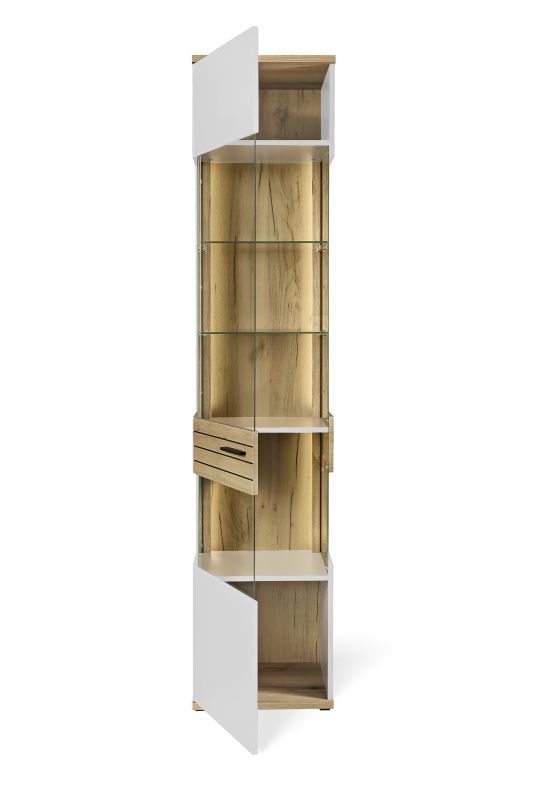 set one by Musterring Vitrine Quincy Lichtgrau grau | Angebote