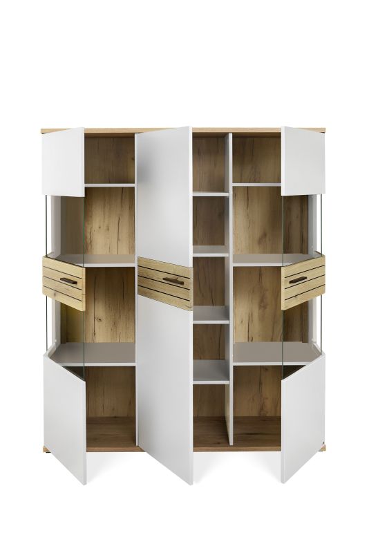 set one by Musterring Vitrine Quincy Lichtgrau grau | im Angebot