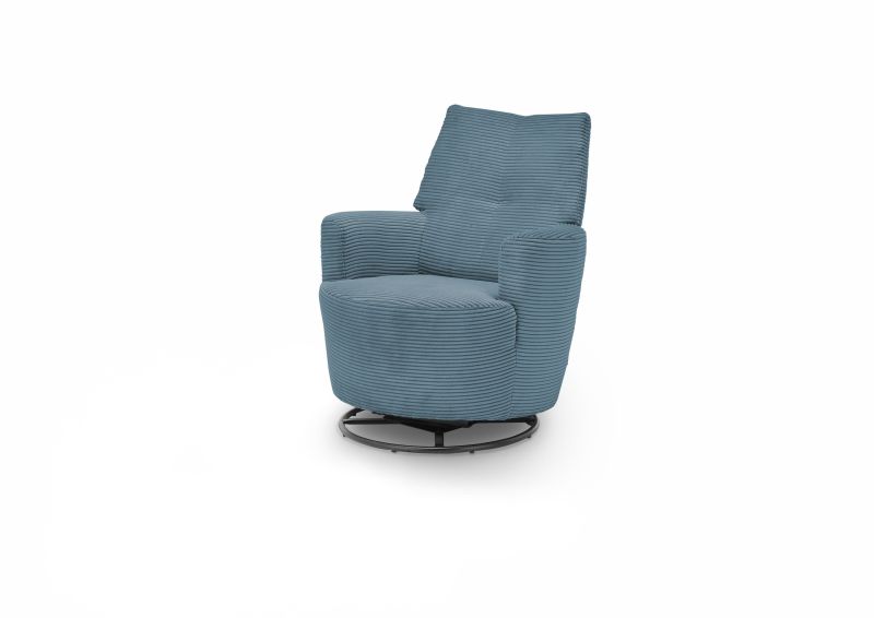 set one by Musterring Sessel SO 1450 Cord Sitzkomfort Kaltschaum RG 35 (Standard),GCT 46 azure blue blau | Nur für heute