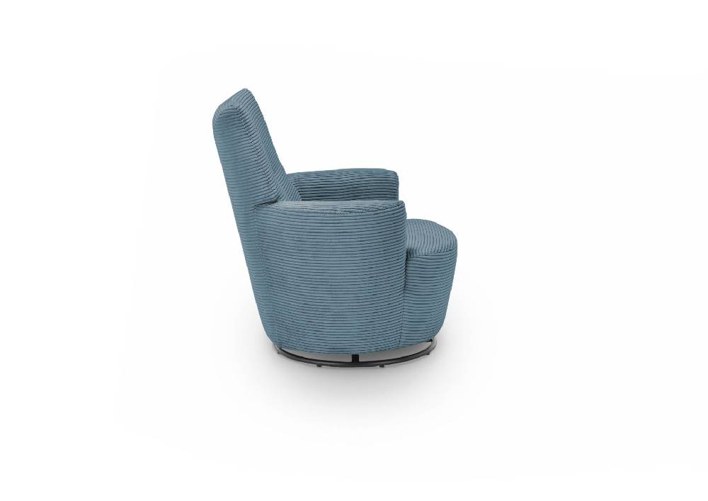set one by Musterring Sessel SO 1450 Cord Sitzkomfort Kaltschaum RG 35 (Standard),GCT 46 azure blue blau | Nur für heute