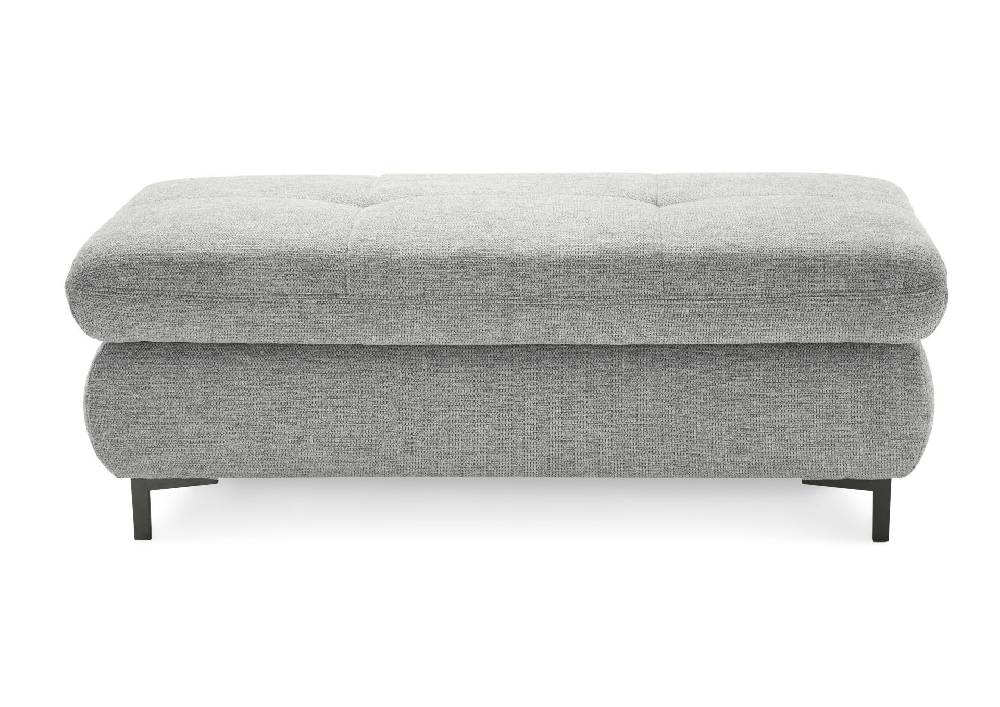 set one by Musterring Hocker SO 3400 Hocker Metallfuß, H 11 cm, schwarz pulverbeschichtet,Nein / Keine Auswahl,Famosa grey grau | Discount Store für neue Produkte