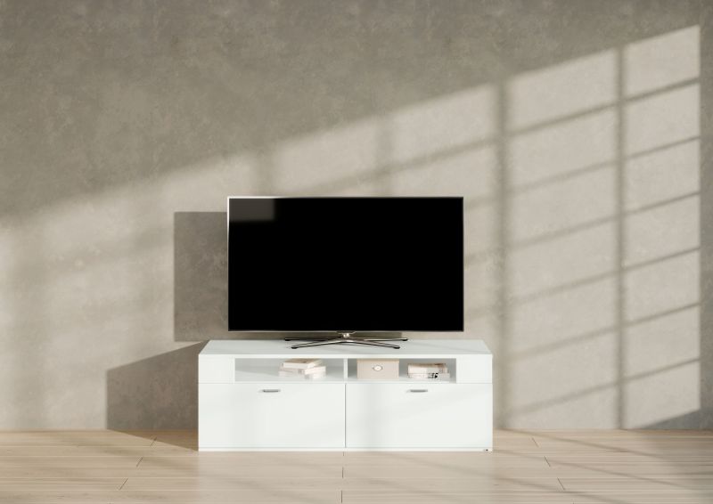 set one by Musterring Lowboard tacoma Einzeltypen Korpus, Wandborde, TV-Bänke, Esstische und Couchtische: Weiß Arctic, F weiß | Meist gekauft