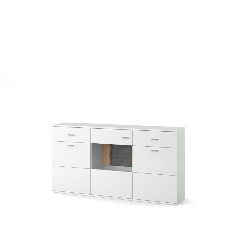 set one by Musterring Sideboard tacoma Einzeltypen Korpus, Wandborde, TV-Bänke, Esstische und Couchtische: Weiß Arctic, F weiß | Kostenloser Versand