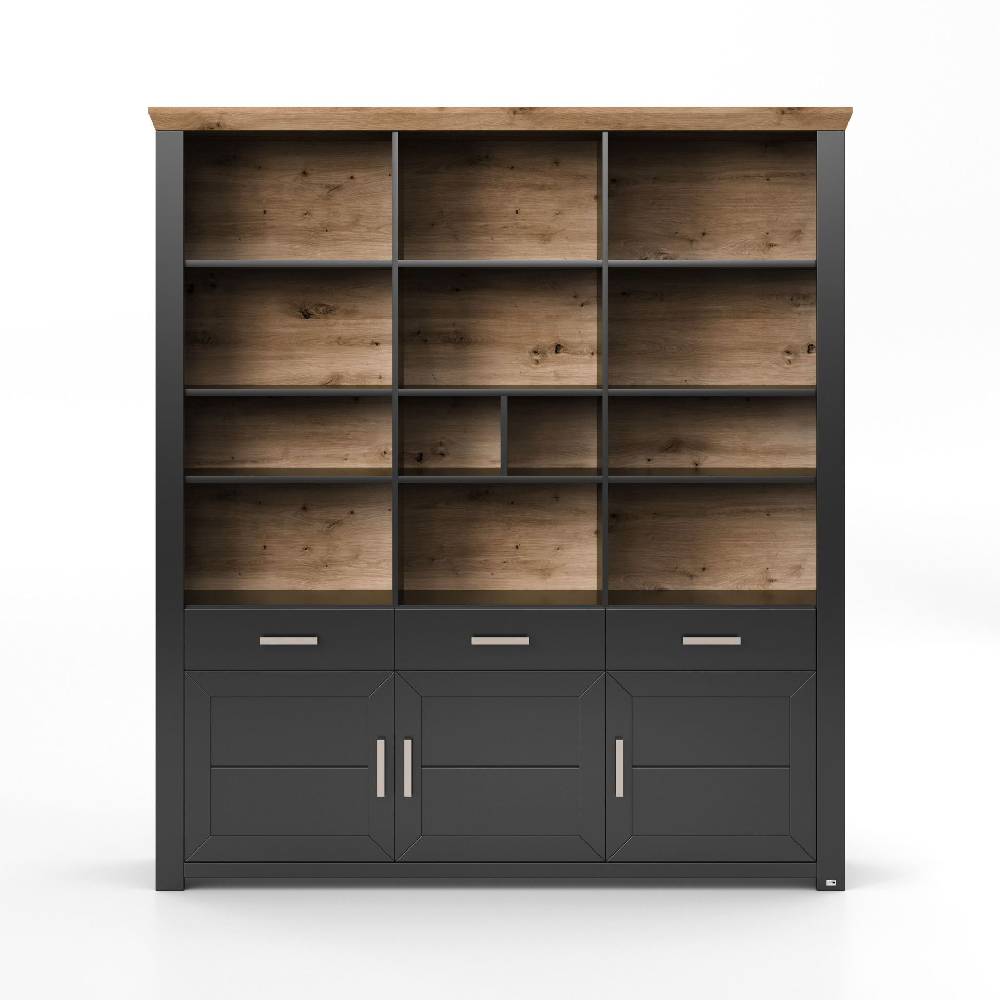 set one by Musterring Barschrank york - Wohnen Einzeltypen Graphite / Artisan-Eiche-Nachbildung schwarz |