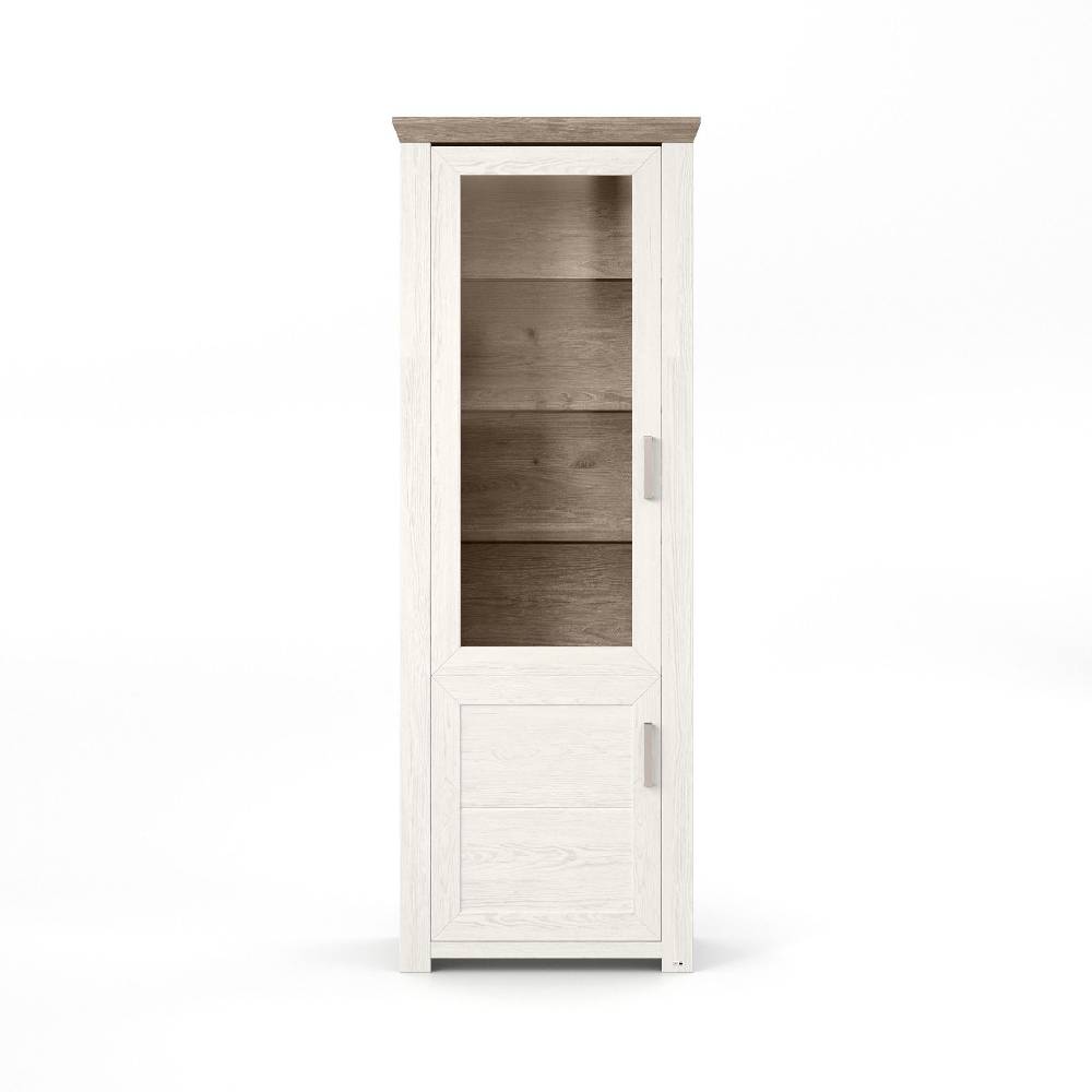 set one by Musterring Vitrine york - Wohnen Einzeltypen Pino-Aurelio-Nachbildung / Eiche-Nelson-Nachbildung braun |