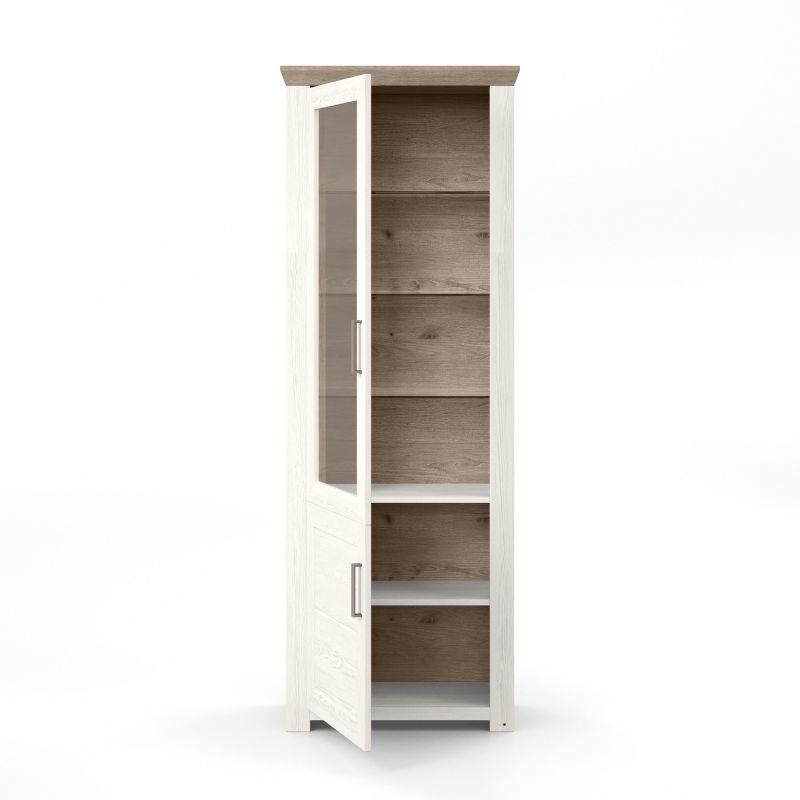 set one by Musterring Vitrine york - Wohnen Einzeltypen Pino-Aurelio-Nachbildung / Eiche-Nelson-Nachbildung braun | Große Rabatte