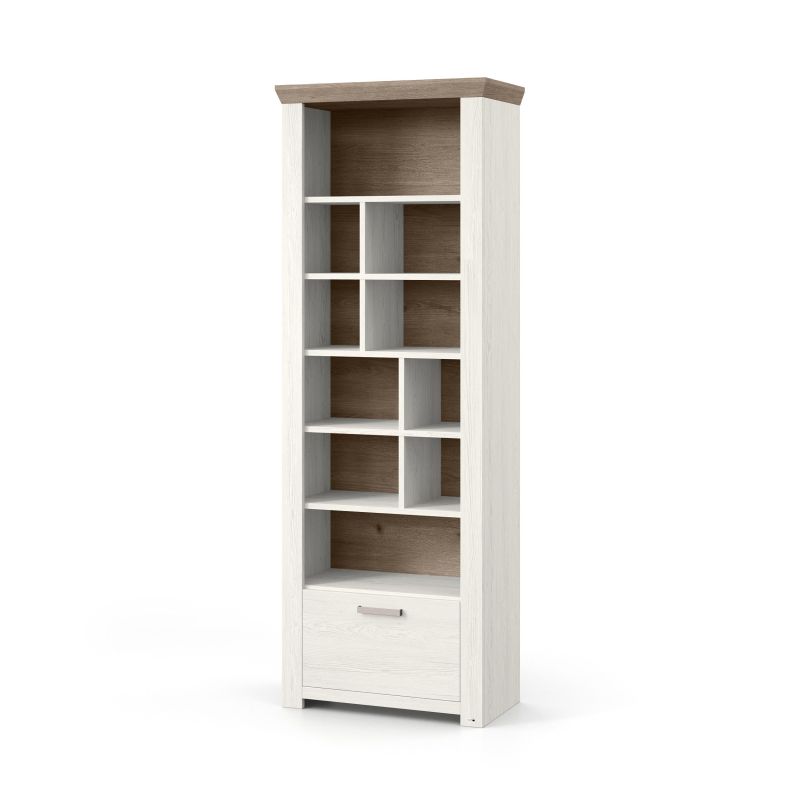 set one by Musterring Vitrine york - Wohnen Einzeltypen Pino-Aurelio-Nachbildung / Eiche-Nelson-Nachbildung braun | Neuheiten