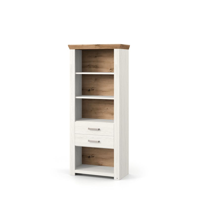set one by Musterring Vitrine york - Wohnen Einzeltypen Pino-Aurelio-Nachbildung / Artisan-Eiche-Nachbildung weiß | Tägliche Deals