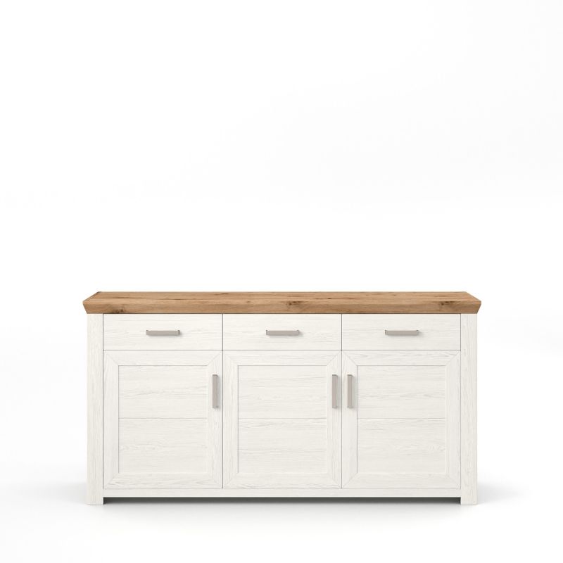 set one by Musterring Sideboard york - Wohnen Einzeltypen Pino-Aurelio-Nachbildung / Artisan-Eiche-Nachbildung weiß | Neueste Stile
