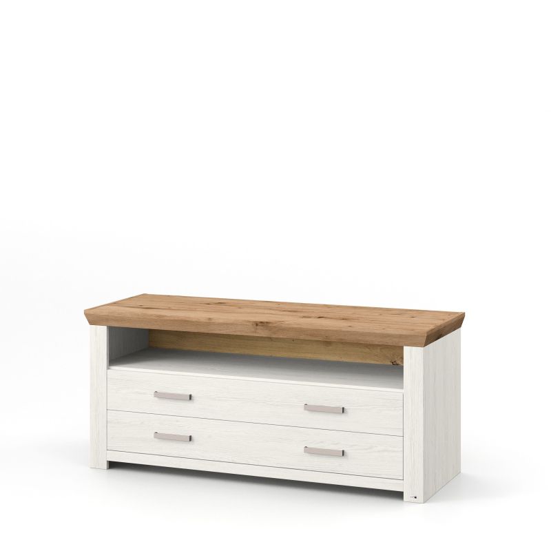 set one by Musterring Sideboard york - Wohnen Einzeltypen Pino-Aurelio-Nachbildung / Artisan-Eiche-Nachbildung weiß | Letzte 2 Tage