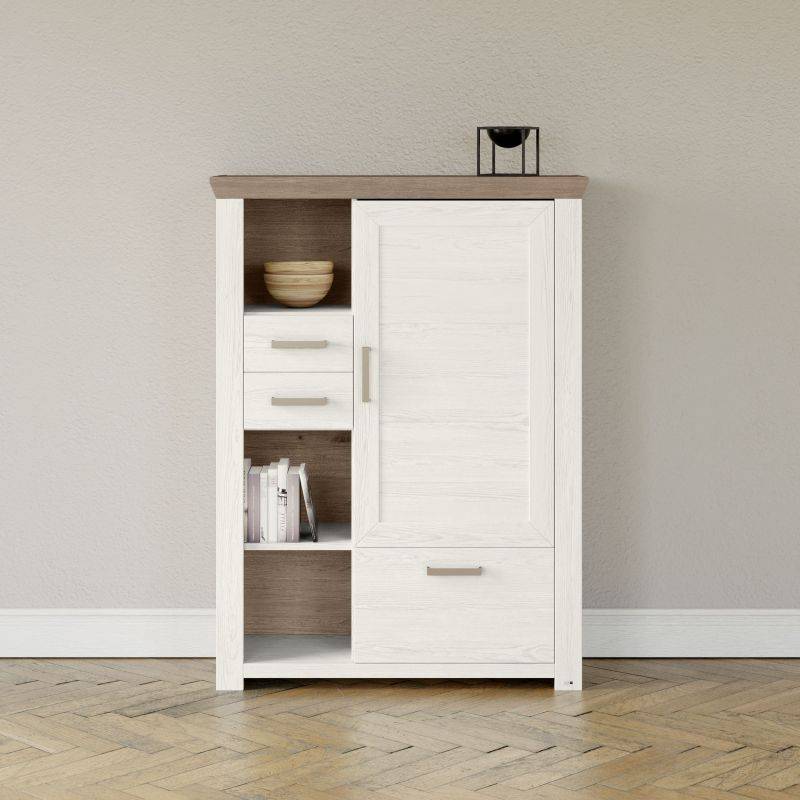 set one by Musterring Vitrine york - Wohnen Einzeltypen Pino-Aurelio-Nachbildung / Eiche-Nelson-Nachbildung braun | Nur für heute