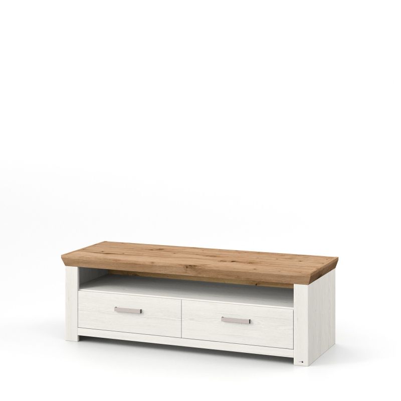 set one by Musterring Sideboard york - Wohnen Einzeltypen Pino-Aurelio-Nachbildung / Artisan-Eiche-Nachbildung weiß | Fabrikpreis