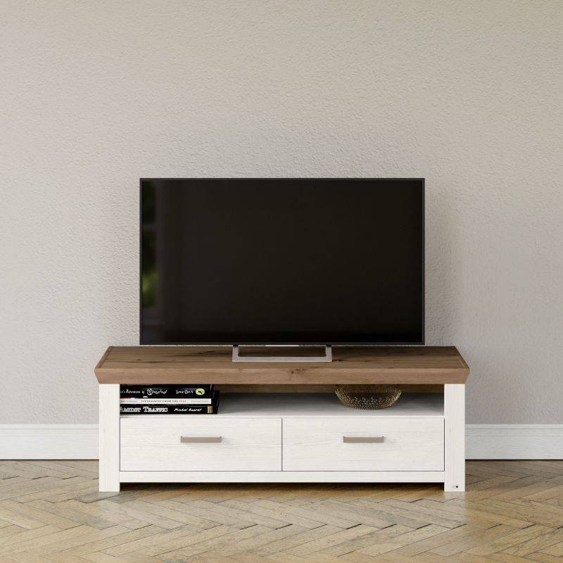 set one by Musterring Sideboard york - Wohnen Einzeltypen Pino-Aurelio-Nachbildung / Artisan-Eiche-Nachbildung weiß | Fabrikpreis