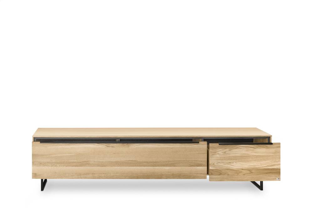 set one by Musterring Lowboard Jackson Massivholz natur | Begrenztes Angebot