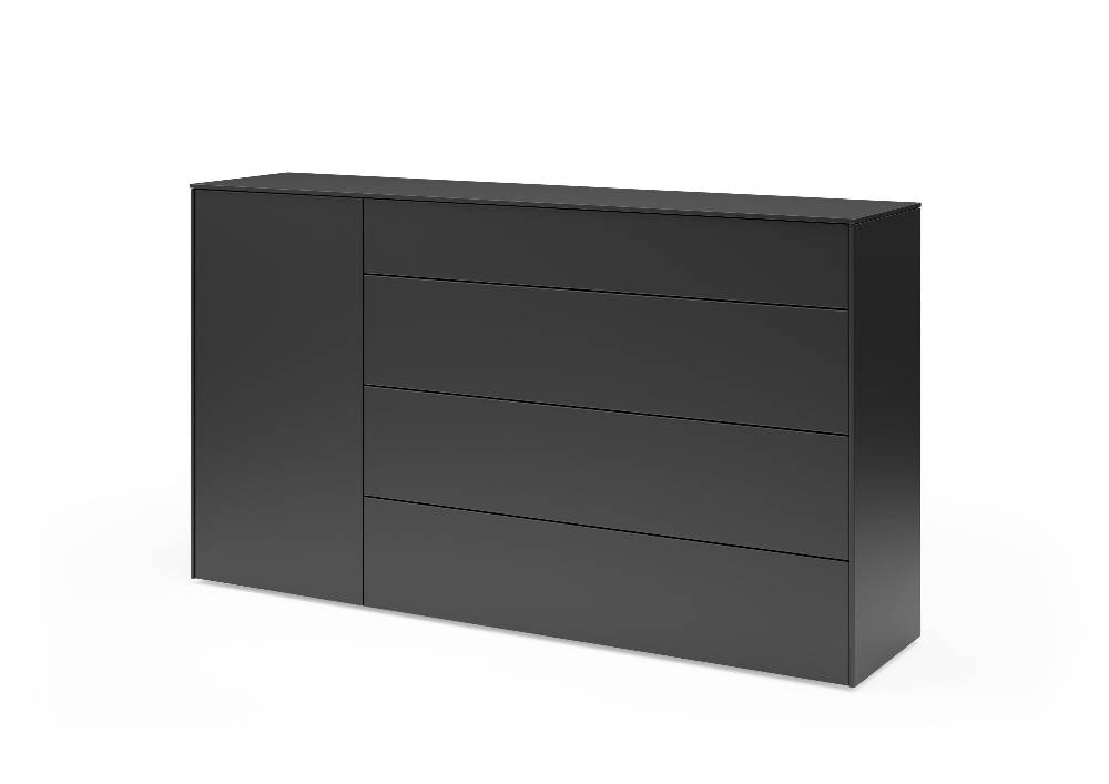 set one by Musterring Sideboard Riverside Holzwerkstoff schwarz | Preisnachlass