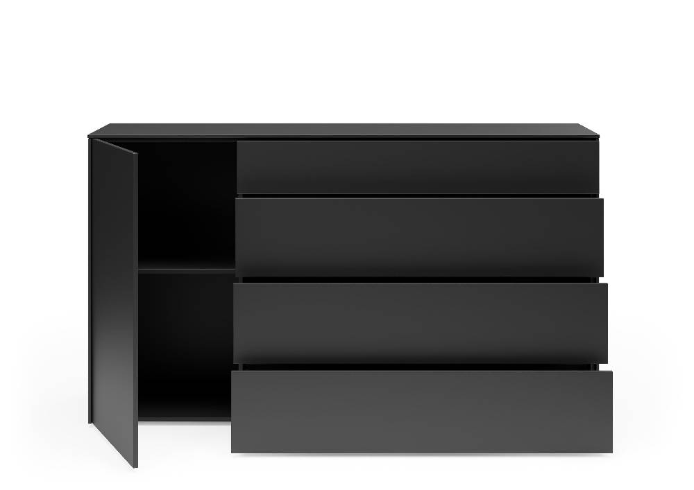 set one by Musterring Sideboard Riverside Holzwerkstoff schwarz | Preisnachlass