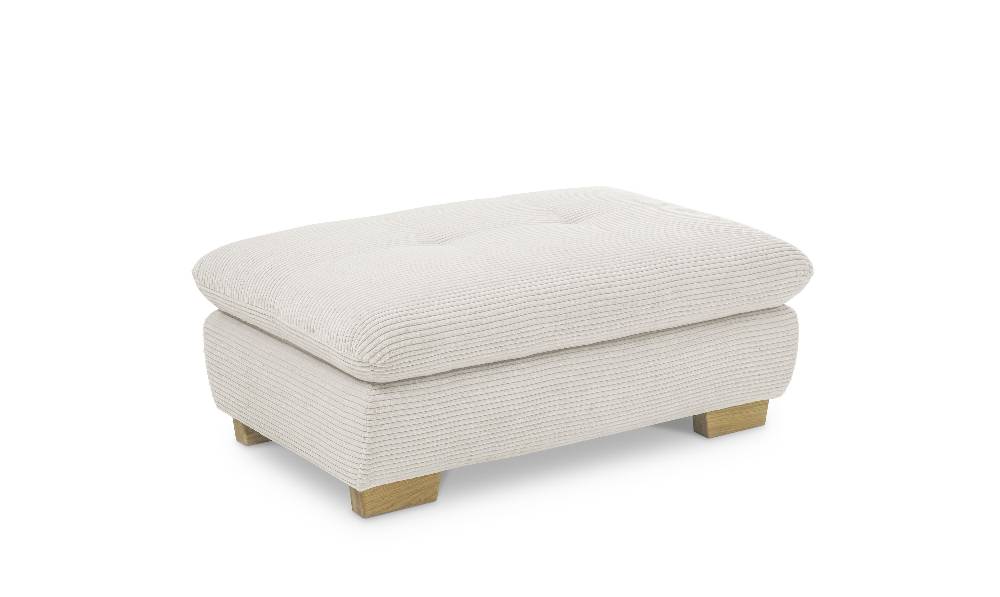 set one by Musterring Hocker SO 1200 Cord Hocker Fuß H 256 (H 6,5 cm) Eiche 400, geölt,Sitzkomfort Standard,Bettkasten,GCT 11 cream weiß | Vatertagsangebot