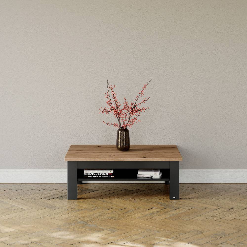 set one by Musterring Couchtisch york - Wohnen Einzeltypen Graphite / Artisan-Eiche-Nachbildung braun | Blitzangebot