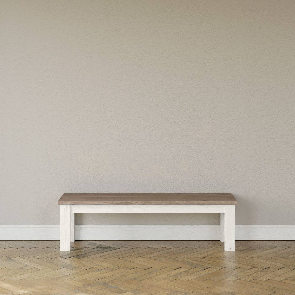set one by Musterring Sitzbank york - Wohnen Einzeltypen Pino-Aurelio-Nachbildung / Eiche-Nelson-Nachbildung blau | Sonderangebote
