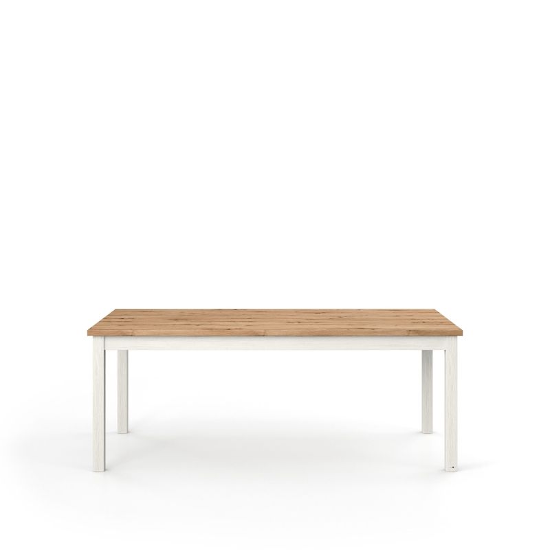 set one by Musterring Esstisch york - Wohnen Einzeltypen Pino-Aurelio-Nachbildung / Artisan-Eiche-Nachbildung weiß | Outlet