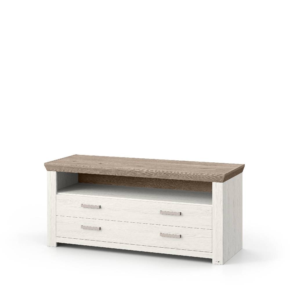 set one by Musterring Sideboard york - Wohnen Einzeltypen Pino-Aurelio-Nachbildung / Eiche-Nelson-Nachbildung weiß | Meist gekauft