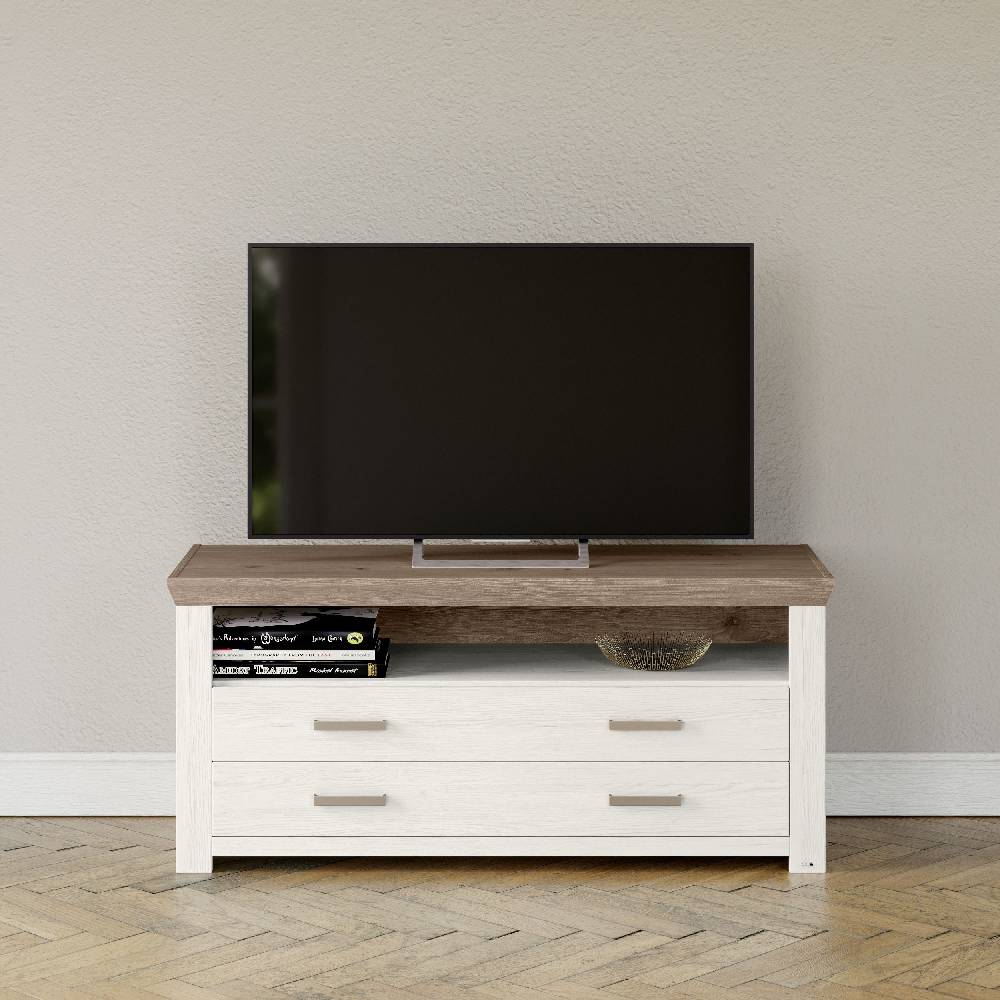 set one by Musterring Sideboard york - Wohnen Einzeltypen Pino-Aurelio-Nachbildung / Eiche-Nelson-Nachbildung weiß | Meist gekauft